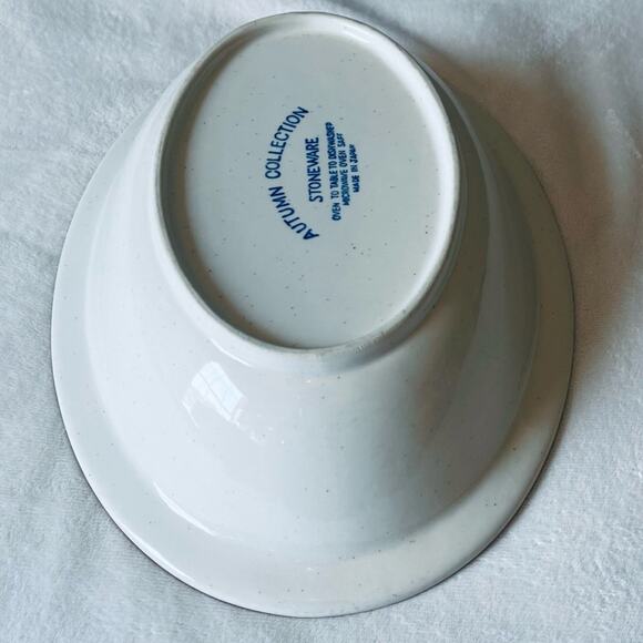 Vintage Autumn Collection Speckled Stoneware Serving Dish Bowl Cookware - Picture 8 of 12